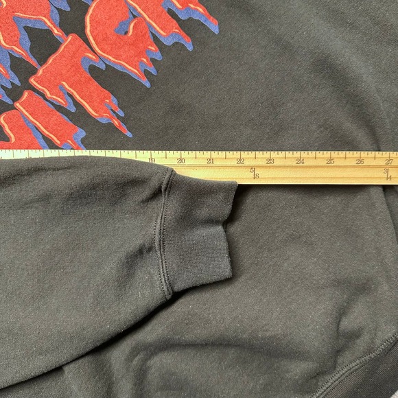 Gildan Heavy Blend Black Bad Witch Graphic Crewneck Sweatshirt Size 2XL - Picture 8 of 9